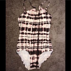 Michael Kors brown, pink and beige one piece